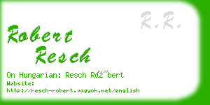 robert resch business card